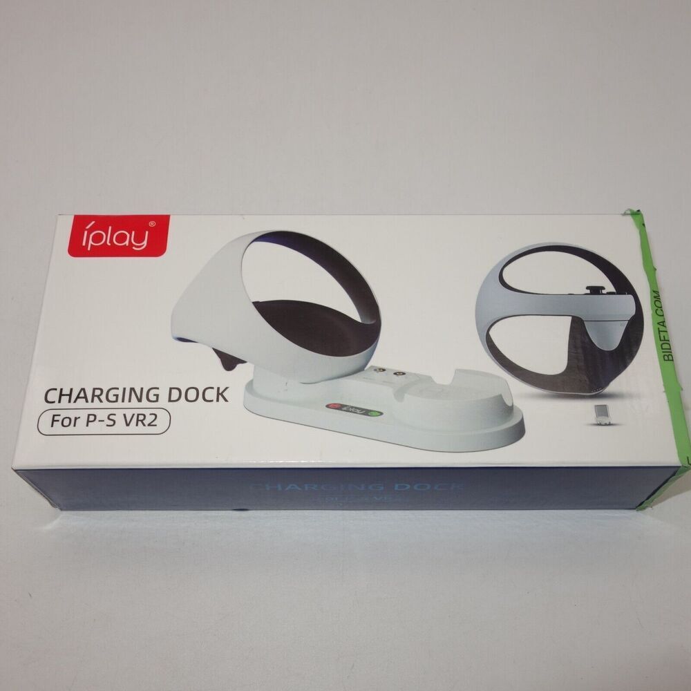 NEW iPlay RGB Controller Charging Dock Stand for PS VR2 White